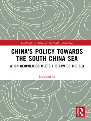 cover image of China's Policy towards the South China Sea
